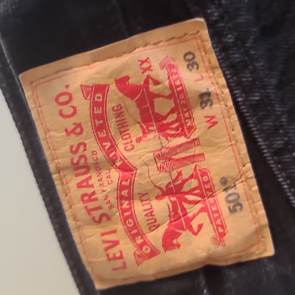 Levis 501 black 31x30